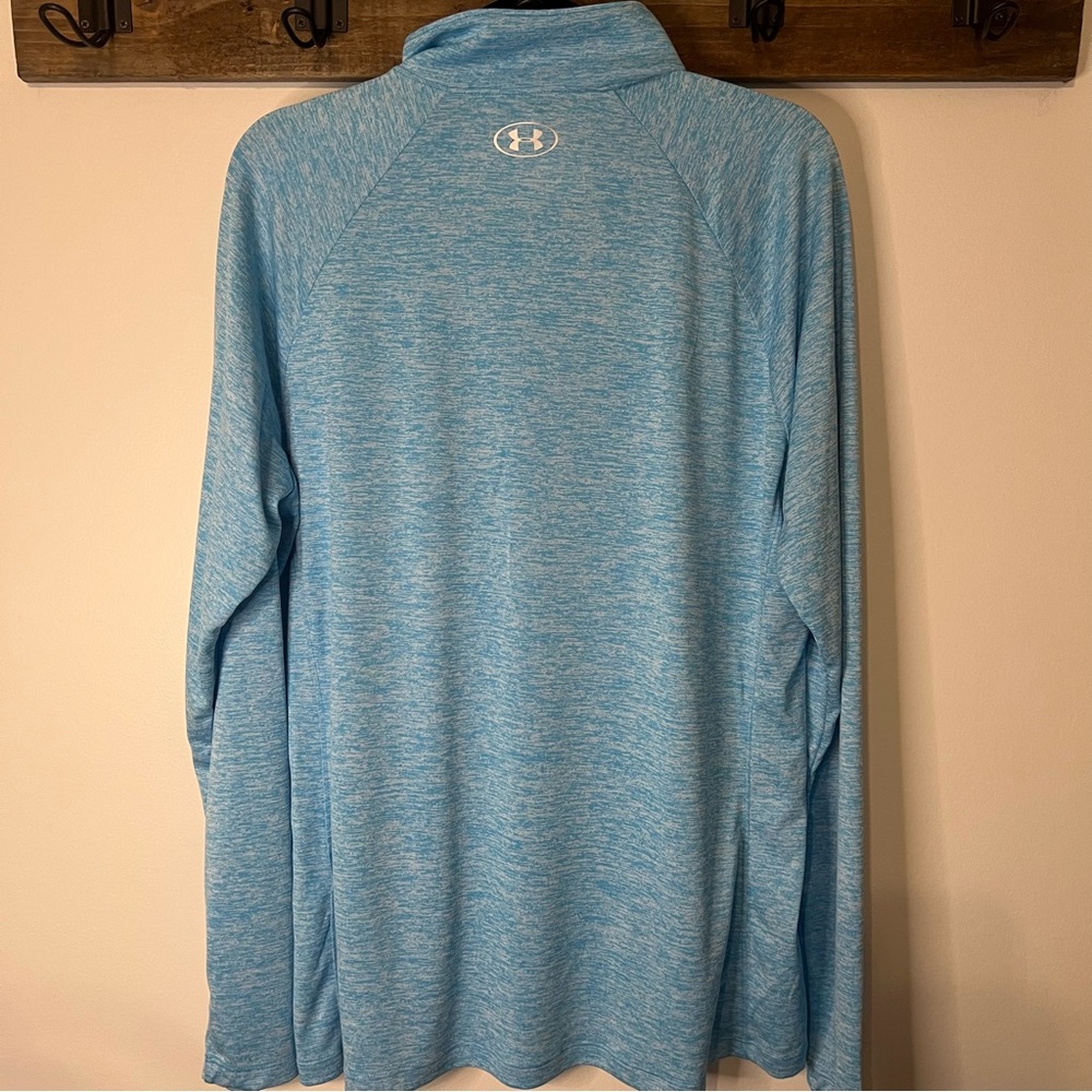 Under Armour Women’s Tech 1/2 Half Zip Pullover 2xl Light Blue Heather - Picture 2 of 5